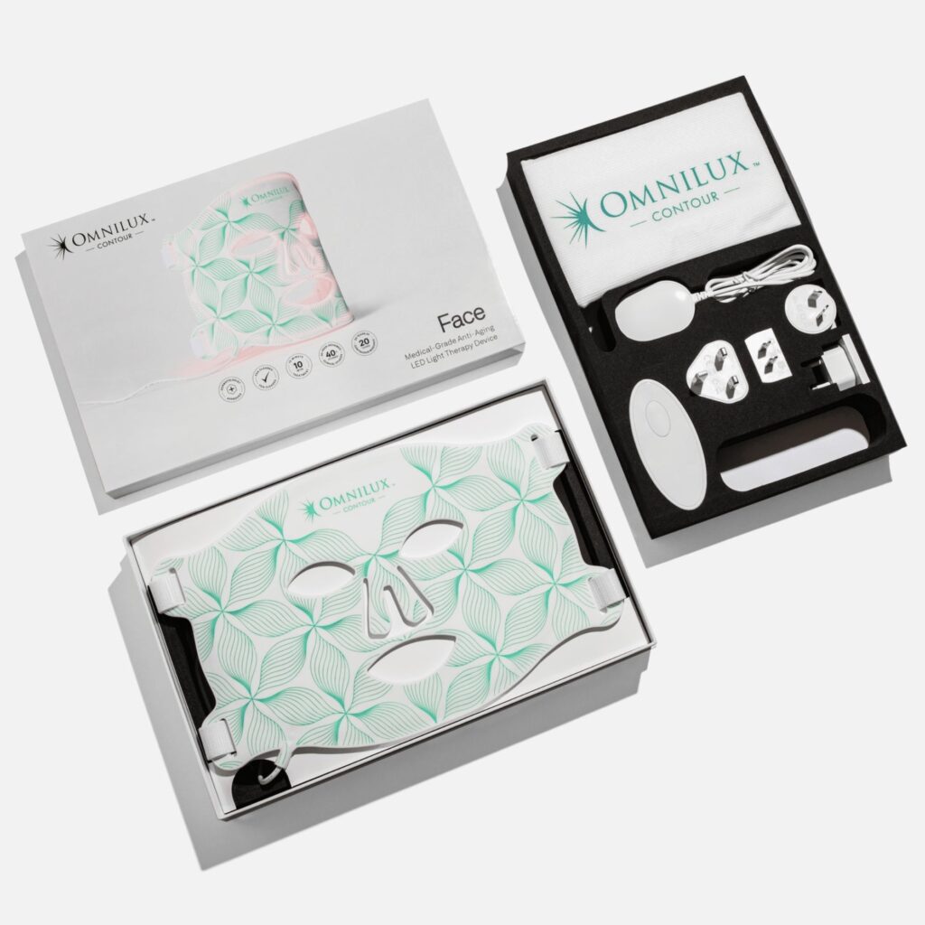 Mặt nạ trị liệu ánh sáng Omnilux Contour – có đáng mua?